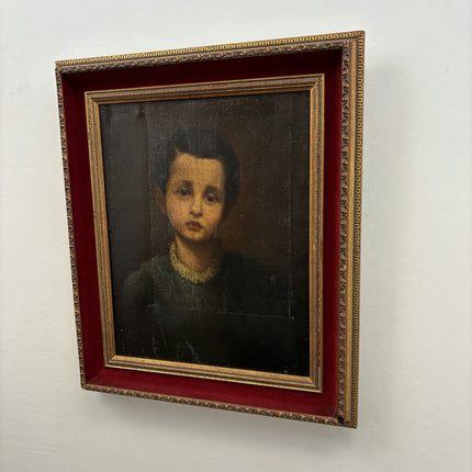 19th Century Antique Portrait Oil Painting "Gilded Frame" Art Holland Art Shop