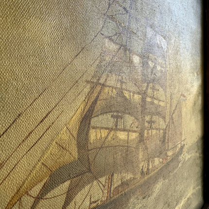 Timeless Seascape Oil Painting "Sailing Ship" Original Large Artwork Holland Art Shop