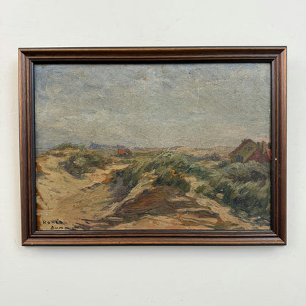 Traditional Landscape Oil Painting "Wooden Frame" Timeless Small Art Holland Art Shop