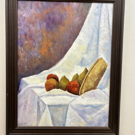 Vintage Still Life Oil Painting "Fruit Bowl" Classic Large Art Holland Art Shop