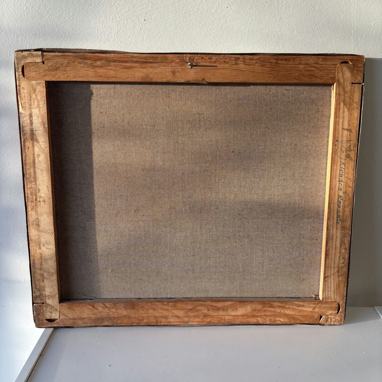 Vintage Landscape Oil Painting "Hanging Houses" Marvelous Medium Artwork