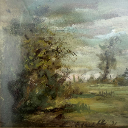 Classic Landscape Oil Painting "Gold Frame" Authentic Small Art Holland Art Shop