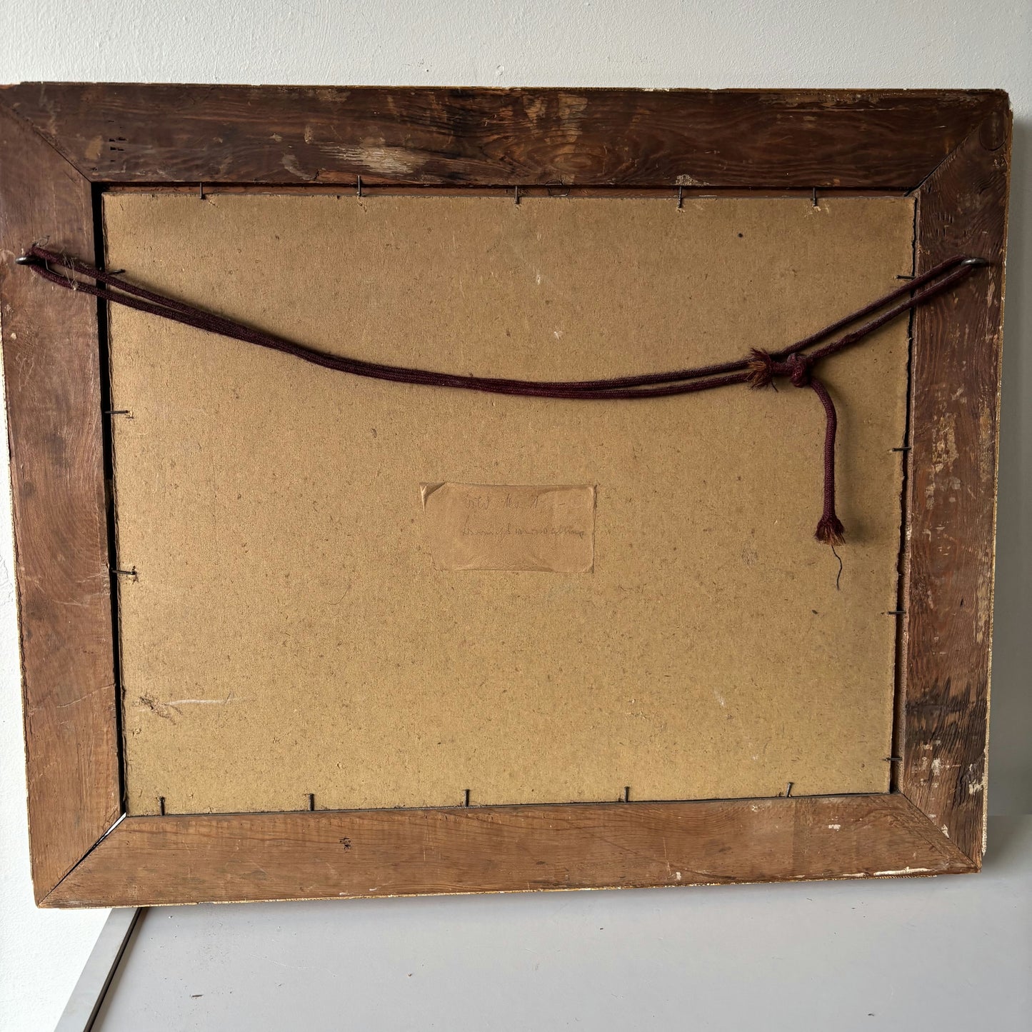 Antique Oil Painting Landscape "Farmhouse Scene" Original Medium Art