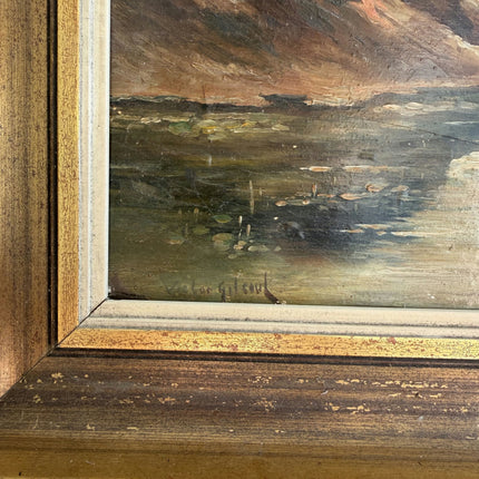 Detailed Landscape Oil Painting "Framed Painting" Vintage Art Holland Art Shop