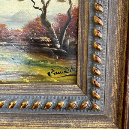 Detailed Landscape Oil Painting "Gilded Frame" Refined Small Art Holland Art Shop