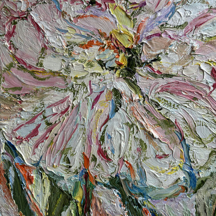 Timeless Floral Still Life Oil Painting "Peony Blooms" Detailed Artwork Holland Art Shop