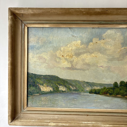 Vintage Landscape Oil Painting "River View" Classic Artwork Holland Art Shop