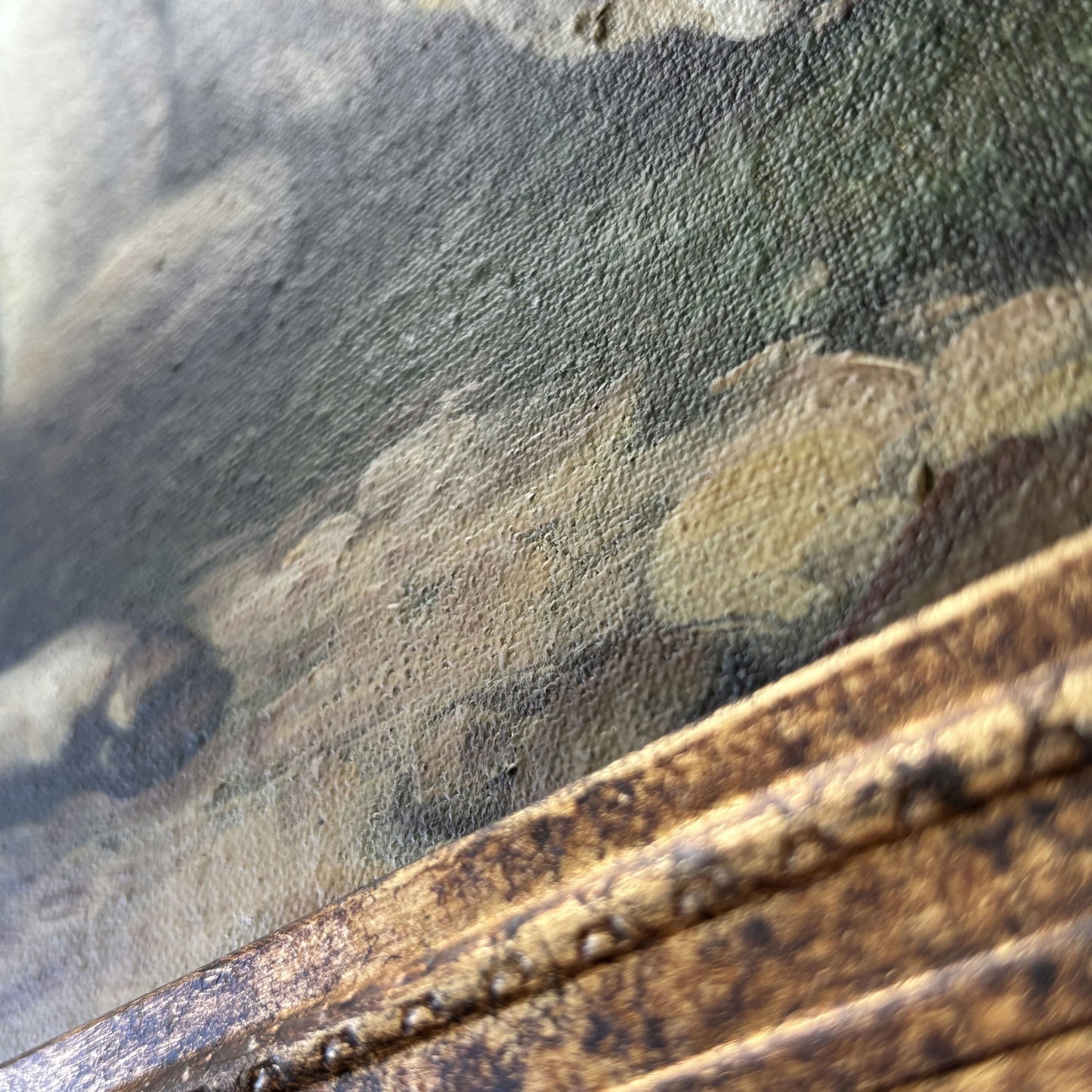 Marvelous Oil Painting Animals "Resting Lambs" Vintage French Artwork