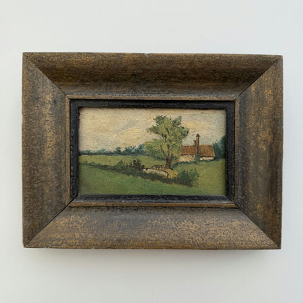 Authentic Landscape Oil Painting "Framed Painting" Original Small Artwork Holland Art Shop