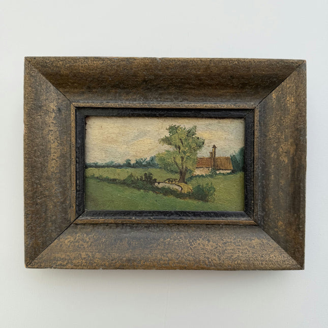 Authentic Landscape Oil Painting "Framed Painting" Original Small Artwork Holland Art Shop