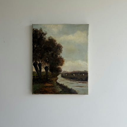 Vintage Still Life Oil Painting "Canvas Back" Detailed Small Artwork Holland Art Shop