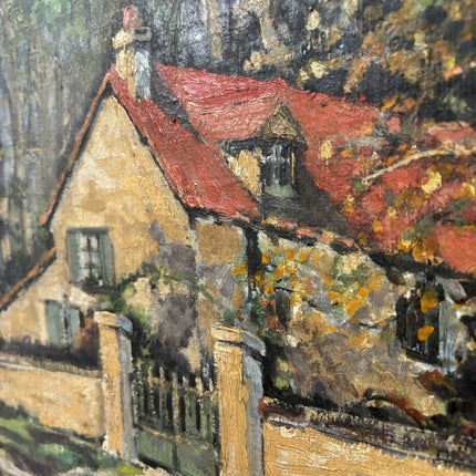 1938 Landscape Oil Painting "Country House" Art Holland Art Shop