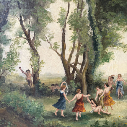 Original Figurative Oil Painting "Dancing Women" Handcrafted Large Artwork Holland Art Shop