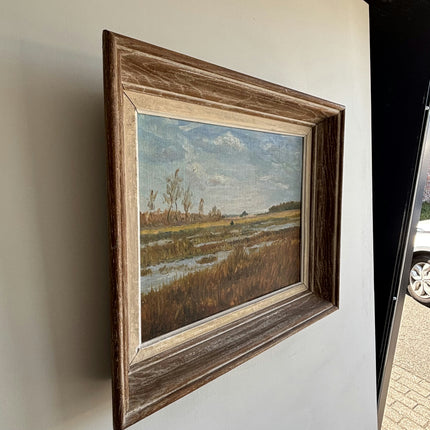 Authentic Landscape Oil Painting "Golden Waves" Classic French Art Holland Art Shop