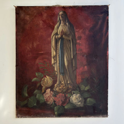 Original Portrait Oil Painting "Praying Woman" Expressive Art Holland Art Shop