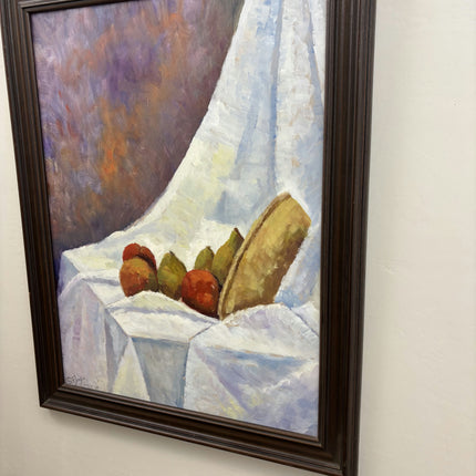 Vintage Still Life Oil Painting "Fruit Bowl" Classic Large Art Holland Art Shop