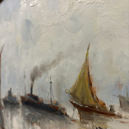 Traditional Seascape Oil Painting "Sailing Boats" Detailed Italian Art Holland Art Shop