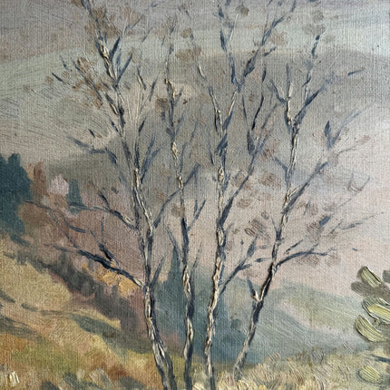 Traditional Landscape Oil Painting "Lone Birch" Detailed Art Holland Art Shop