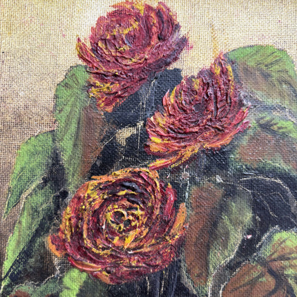 Authentic Floral Still Life Oil Painting "Flower Vase" Refined Small Art Holland Art Shop