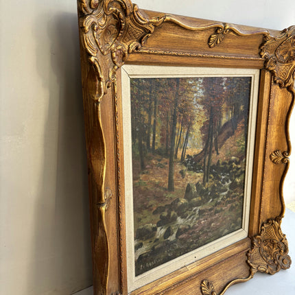 Authentic Landscape Oil Painting "Gilded Frame" Traditional Artwork Holland Art Shop