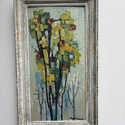 Handcrafted Landscape Oil Painting "Autumn Trees" Elegant Large Art Holland Art Shop