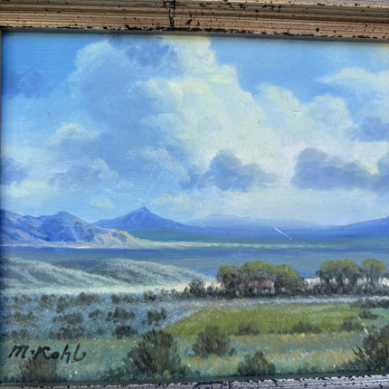 Detailed Landscape Oil Painting "Ornate Frame" Elegant Small Artwork Holland Art Shop