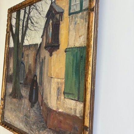 Classic Figurative Oil Painting "Hooded Figure" Handcrafted Artwork Holland Art Shop