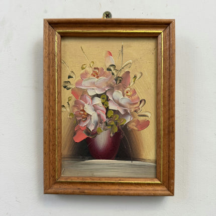 Original Floral Still Life Oil Painting "Flower Vase" Timeless Small Artwork Holland Art Shop