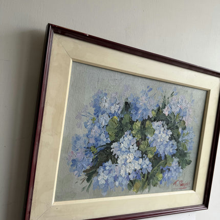 Authentic Floral Still Life Oil Painting "Blue Bouquet" Timeless Art Holland Art Shop