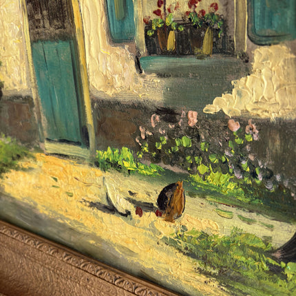 Traditional Landscape Oil Painting "Painted Cottage" Original Artwork Holland Art Shop