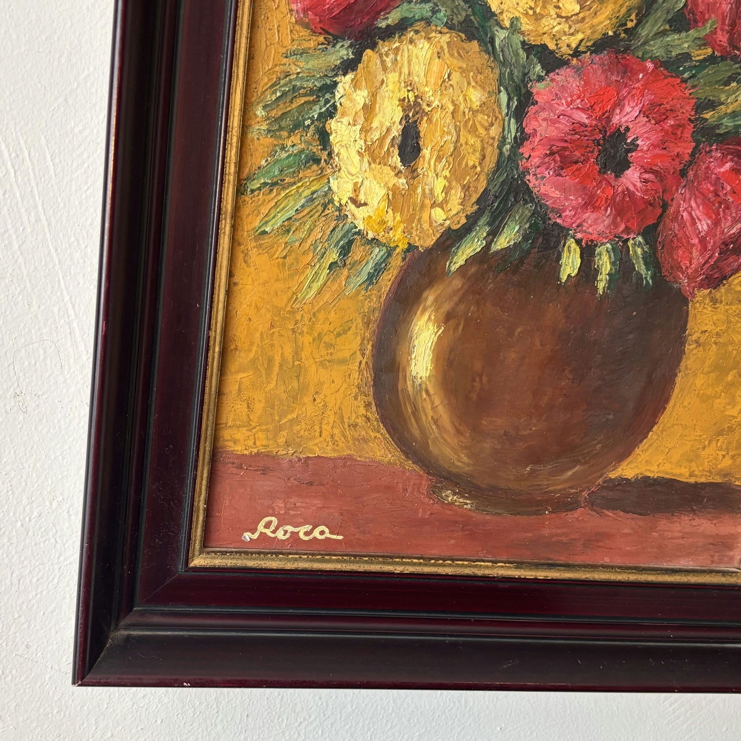 Authentic Flowery Still Life "Floral Arrangement" Remarkable Medium Art