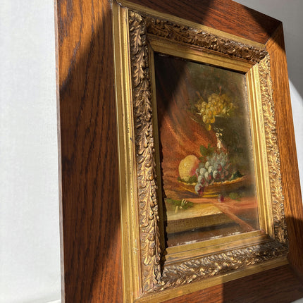 19th Century Antique Still Life Oil Painting "Gilded Frame" Artwork Holland Art Shop