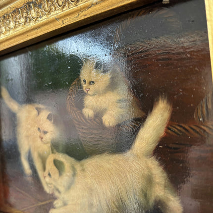 Classic Animals Oil Painting "Gilded Frame" Rustic Small Art Holland Art Shop