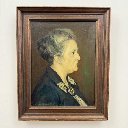 Original Portrait Oil Painting "Elderly Woman" Traditional Artwork Holland Art Shop