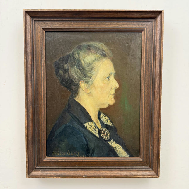 Original Portrait Oil Painting "Elderly Woman" Traditional Artwork Holland Art Shop