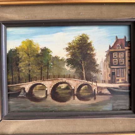 Classic Cityscape Oil Painting "Ornate Frame" Original Artwork Holland Art Shop