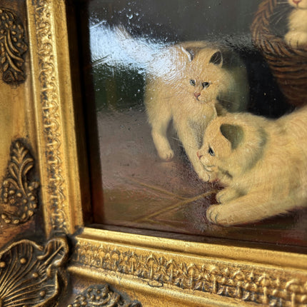 Classic Animals Oil Painting "Gilded Frame" Rustic Small Art Holland Art Shop