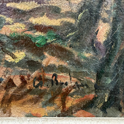 Traditional Landscape Oil Painting "Olive Trees" Detailed Artwork Holland Art Shop