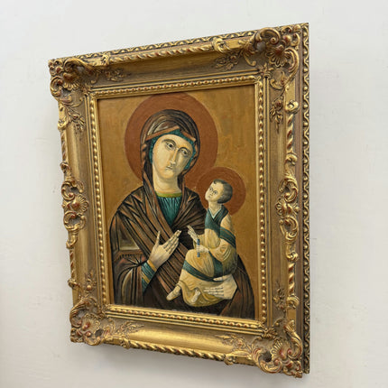 Elegant Religious  Oil Painting "Madonna Child" Original Art Holland Art Shop