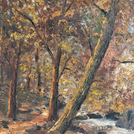Classic Landscape Oil Painting "Autumn Trees" Expressive Artwork Holland Art Shop
