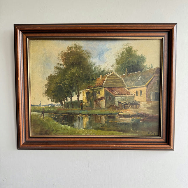 Expressive Landscape Oil Painting "Country House" Refined Art Holland Art Shop