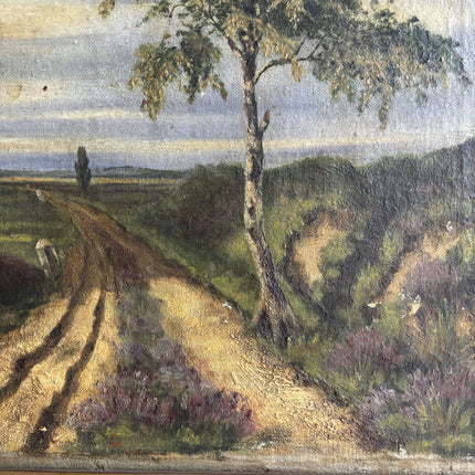 Elegant Landscape Oil Painting "Solitary Tree" Refined Large Artwork Holland Art Shop