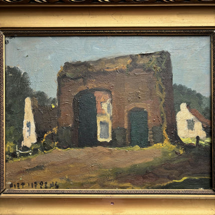Classic Landscape Oil Painting "Ruined Arch" Expressive Art Holland Art Shop