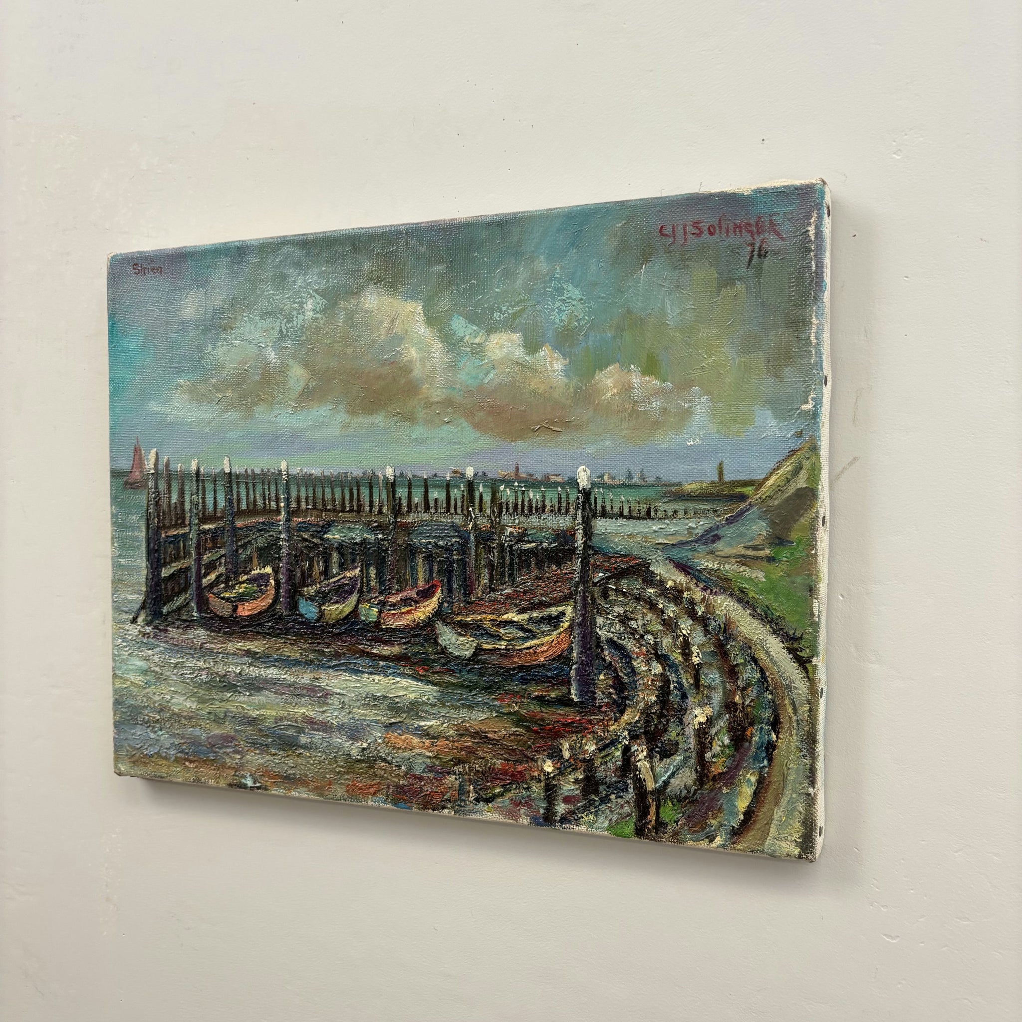 Expressive Seascape Oil Painting 
