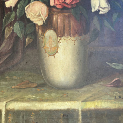 Timeless Still Life Oil Painting "Flower Vase" Classic Artwork Holland Art Shop