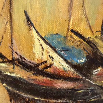 Traditional Seascape Oil Painting "Painted Panel" Handcrafted Artwork Holland Art Shop
