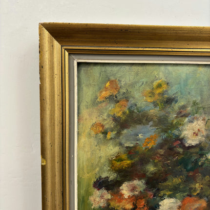 Authentic Floral Still Life Oil Painting "Flower Vase" Rustic Art Holland Art Shop
