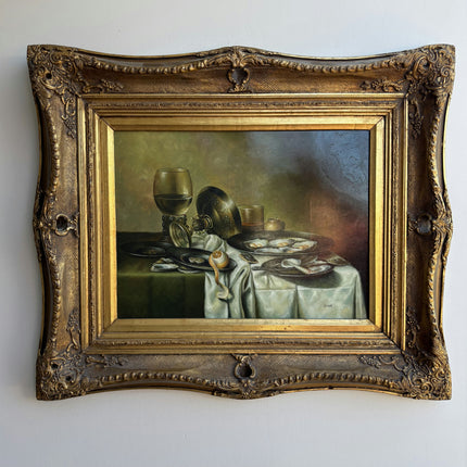 Classic Still Life Oil Painting "Gilded Frame" Rustic Art Holland Art Shop