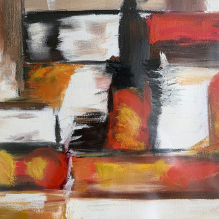 Timeless Abstract  Oil Painting "Framed Painting" Refined Large Artwork Holland Art Shop