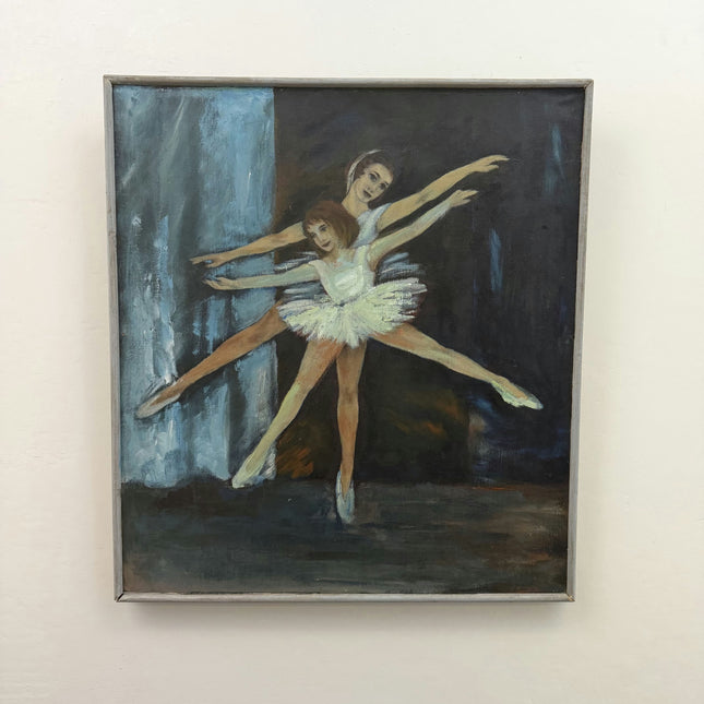 Refined Figurative Oil Painting "Ballet Dancers" Handcrafted Artwork Holland Art Shop